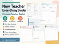 New Teacher Everything Binder | Printable Checklists, Procedures, Parent Communication + Planning Templates (PDF - Letter & A4)