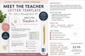 Meet the Teacher Letter Template | Editable Teacher Introduction | Back to School Welcome Letter | Microsoft Word Printable